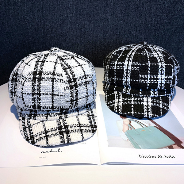 Kockás sapka nőknek