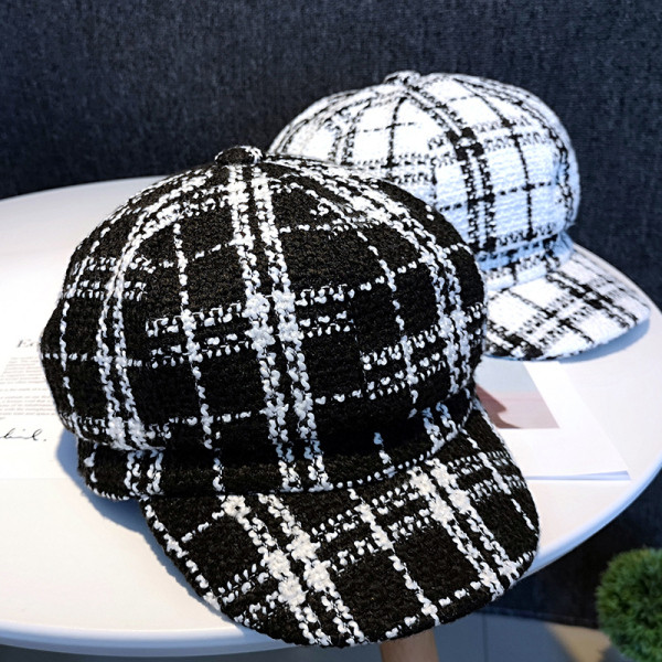 Kockás sapka nőknek