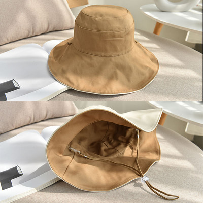 Modern, széles karimájú női sapka