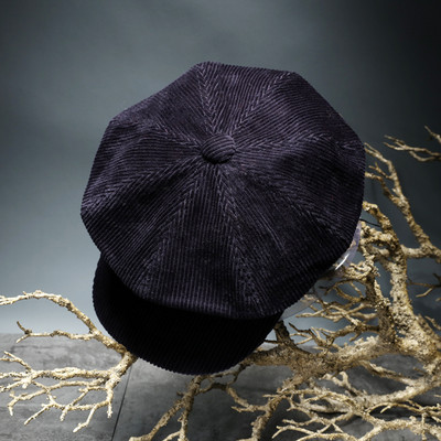 Γυναικείο κοτλέ καπέλο-ρετρό στυλ