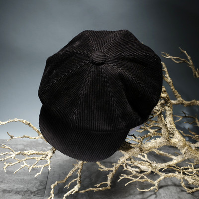 Γυναικείο κοτλέ καπέλο-ρετρό στυλ