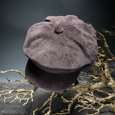 Γυναικείο κοτλέ καπέλο-ρετρό στυλ