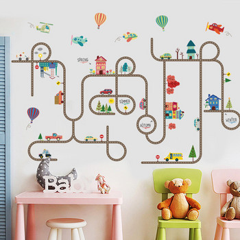 Декорация за детска стая с различни елементи самозалепваща се