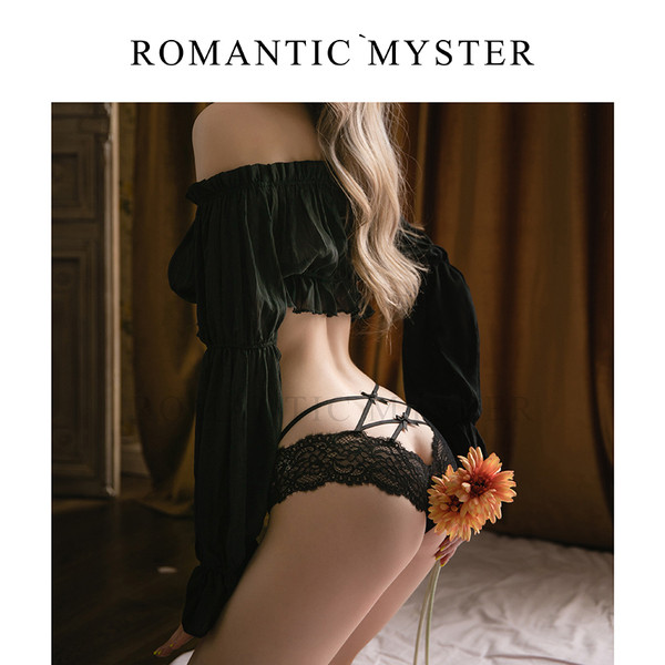 Γυναικεία  μπικίνι από δαντέλα με κορδόνια