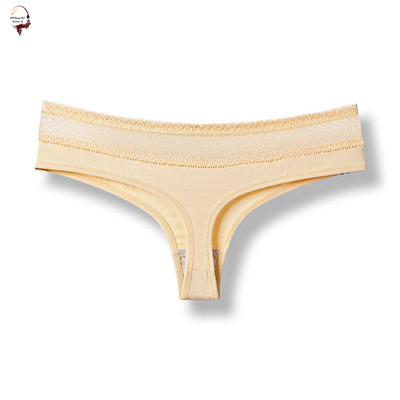 Női pamut tanga csipkével