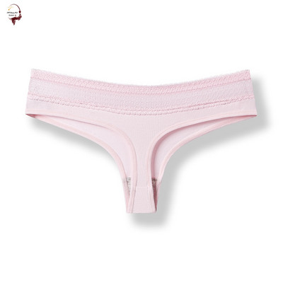 Női pamut tanga csipkével