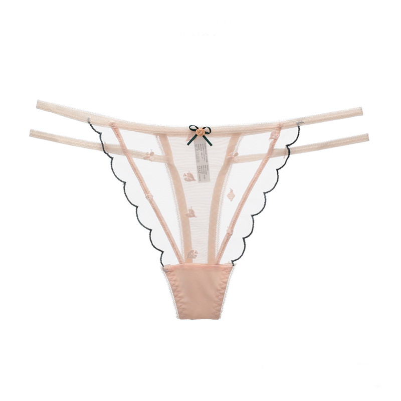 Női tangák hálóval és hímzéssel