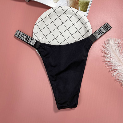 Női brazil bikini köves díszítéssel