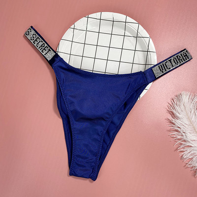 Női brazil bikini köves díszítéssel