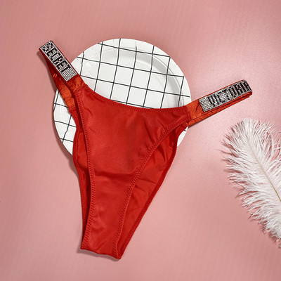 Női brazil bikini köves díszítéssel