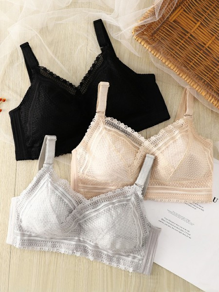 Διαφανές γυναικείο σουτιέν με δαντέλα