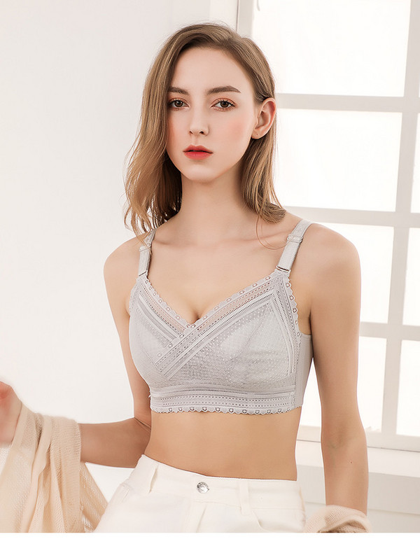Διαφανές γυναικείο σουτιέν με δαντέλα