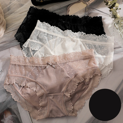 Női bikini csipkével és szalaggal, 3 darabos készletben