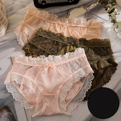 Női bikini csipkével és szalaggal, 3 darabos készletben