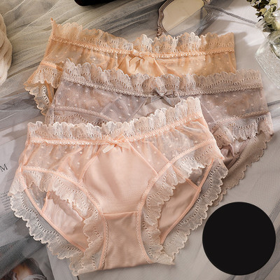 Női bikini csipkével és szalaggal, 3 darabos készletben