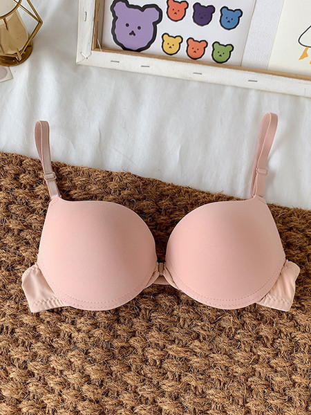 Ležeran ženski grudnjak s podstavom jednobojni model