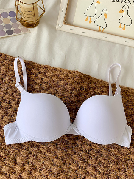 Ležeran ženski grudnjak s podstavom jednobojni model