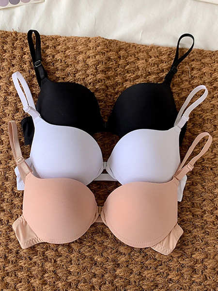 Ležeran ženski grudnjak s podstavom jednobojni model