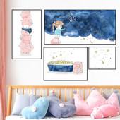 Öntapadó fali dekoráció gyerekszobába