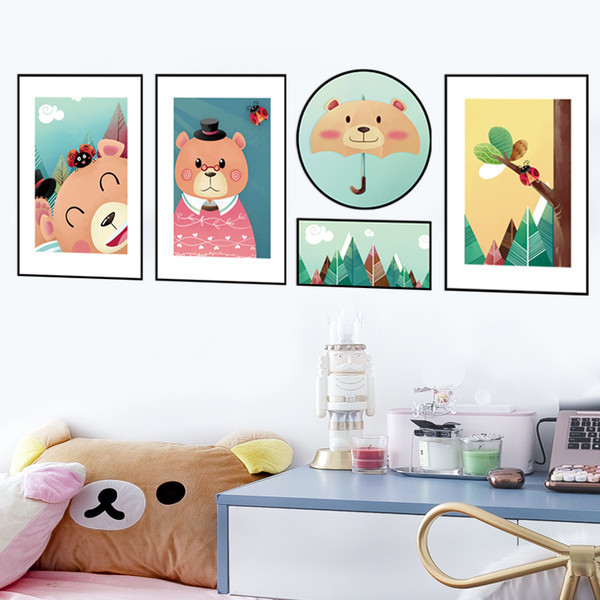 Öntapadó állatmatrica gyerekszobába