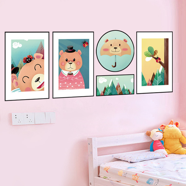 Öntapadó állatmatrica gyerekszobába