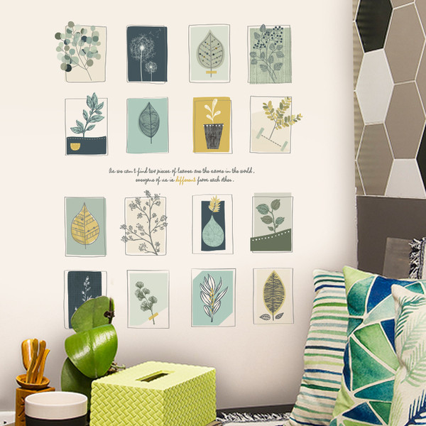 Fali dekoráció különféle elemekkel öntapadó