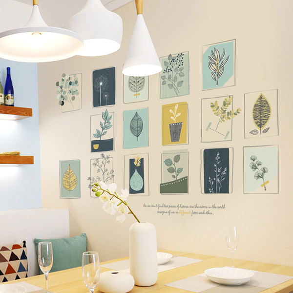 Fali dekoráció különféle elemekkel öntapadó