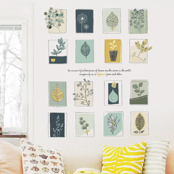 Fali dekoráció különféle elemekkel öntapadó