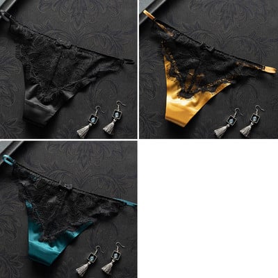 3 db csipkés bikini típusú tanga szett