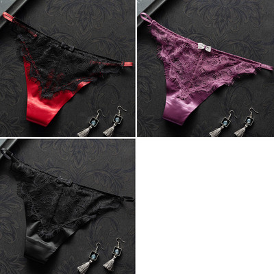 3 db csipkés bikini típusú tanga szett