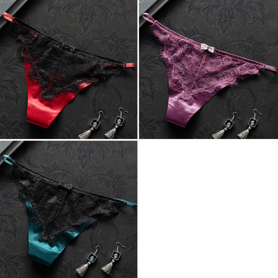 3 db csipkés bikini típusú tanga szett