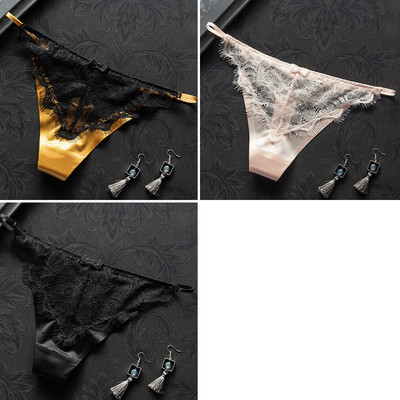 3 db csipkés bikini típusú tanga szett