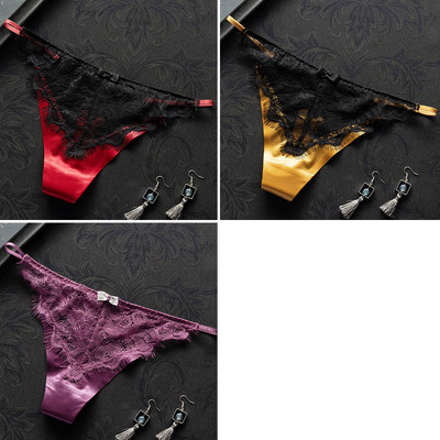 3 db csipkés bikini típusú tanga szett