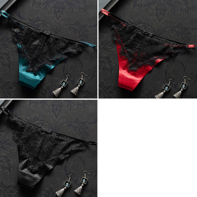 3 db csipkés bikini típusú tanga szett