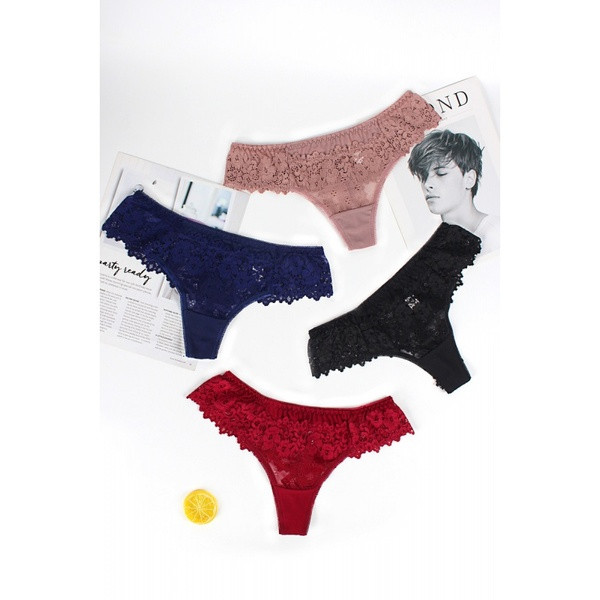 Új, csipkés női tanga modell