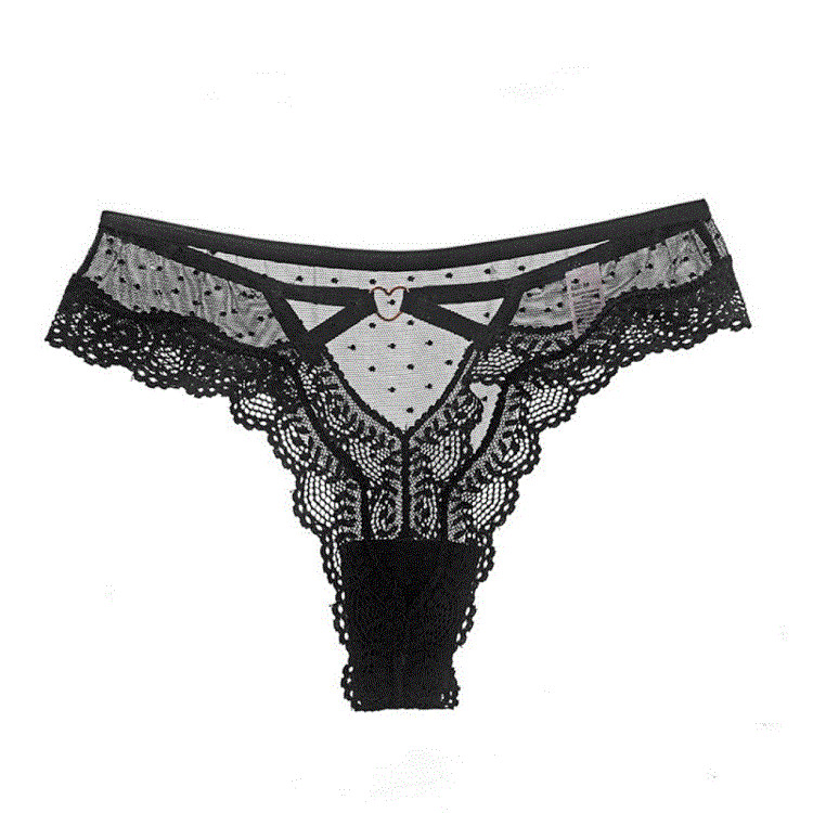 Női csipke tangák fém elemmel