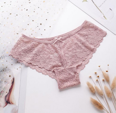 Γυναικεία δαντελένια μπικίνι με κορδέλα