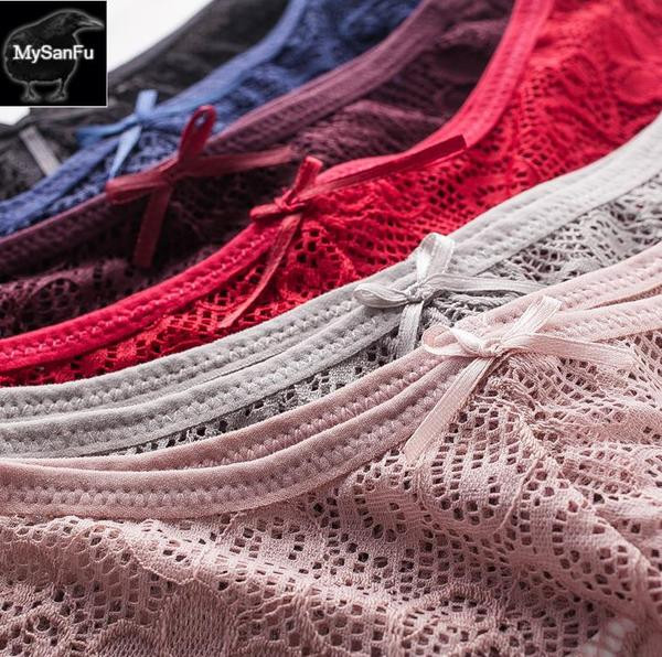 Γυναικεία δαντελένια μπικίνι με κορδέλα