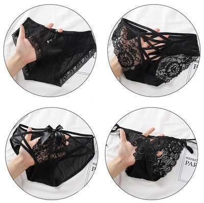 4 db női fekete bikini szett