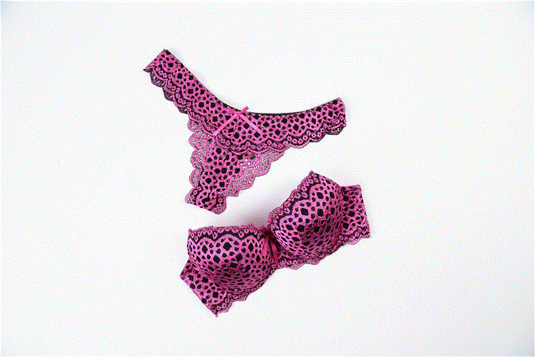 ΝΕΟ Μοντέλο γυναικείο σετ δαντέλας με τύπωμα λεοπάρ