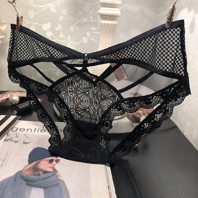 Εσώρουχα με πλέγμα σε μαύρο χρώμα - διάφορα  μοντέλα