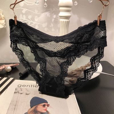 Εσώρουχα με πλέγμα σε μαύρο χρώμα - διάφορα  μοντέλα