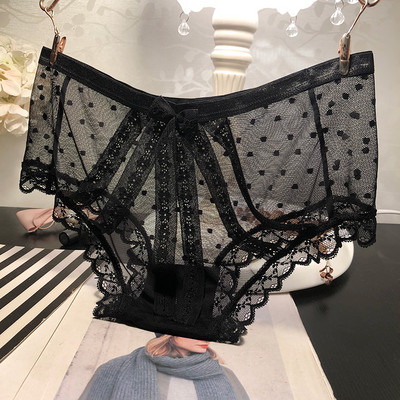 Εσώρουχα με πλέγμα σε μαύρο χρώμα - διάφορα  μοντέλα