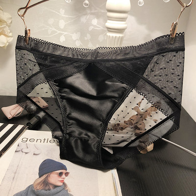 Εσώρουχα με πλέγμα σε μαύρο χρώμα - διάφορα  μοντέλα