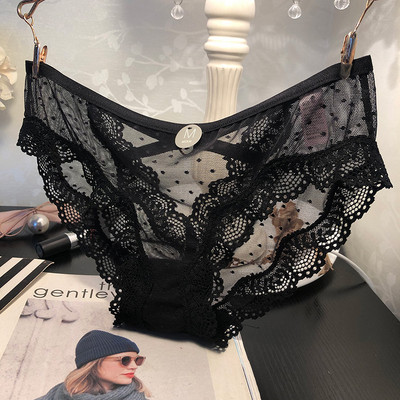 Εσώρουχα με πλέγμα σε μαύρο χρώμα - διάφορα  μοντέλα