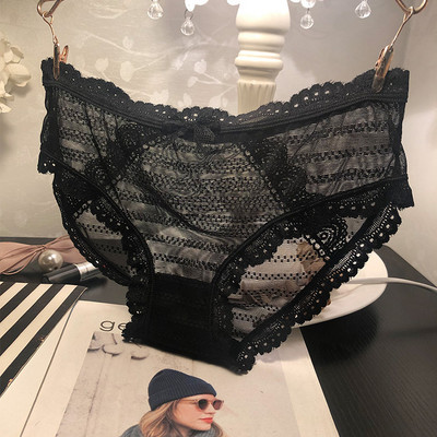 Εσώρουχα με πλέγμα σε μαύρο χρώμα - διάφορα  μοντέλα