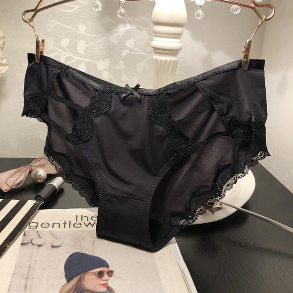 Εσώρουχα με πλέγμα σε μαύρο χρώμα - διάφορα  μοντέλα