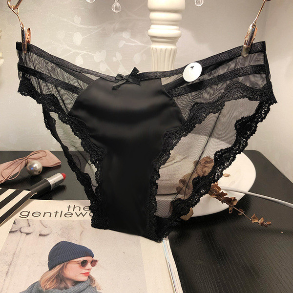 Εσώρουχα με πλέγμα σε μαύρο χρώμα - διάφορα  μοντέλα