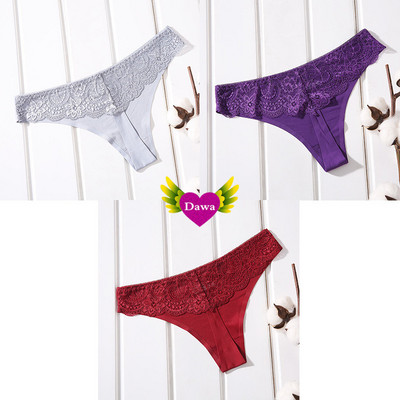 Γυναικείο σετ από 3 τεμ εσωρούχων στρινγκ - με δαντέλα