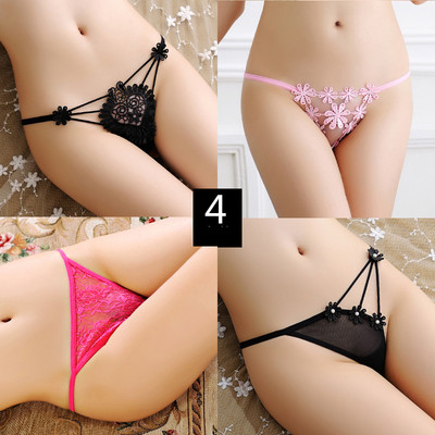 4 db-os készlet. női csipke bikini típusú tanga